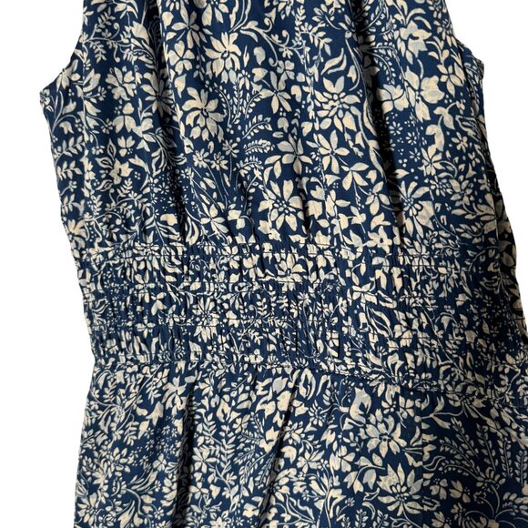Madewell Smocked Halter Midi Dress in Floral Size 00 NWT NS130 - Picture 5 of 6
